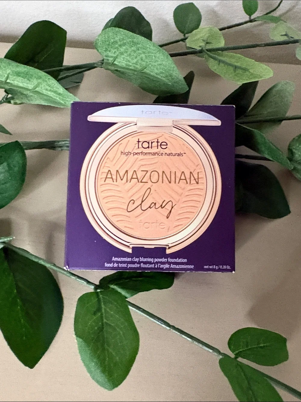 tarte Amazonian Clay Blurring Powder Foundation Light Beige 20B New 0.28 oz